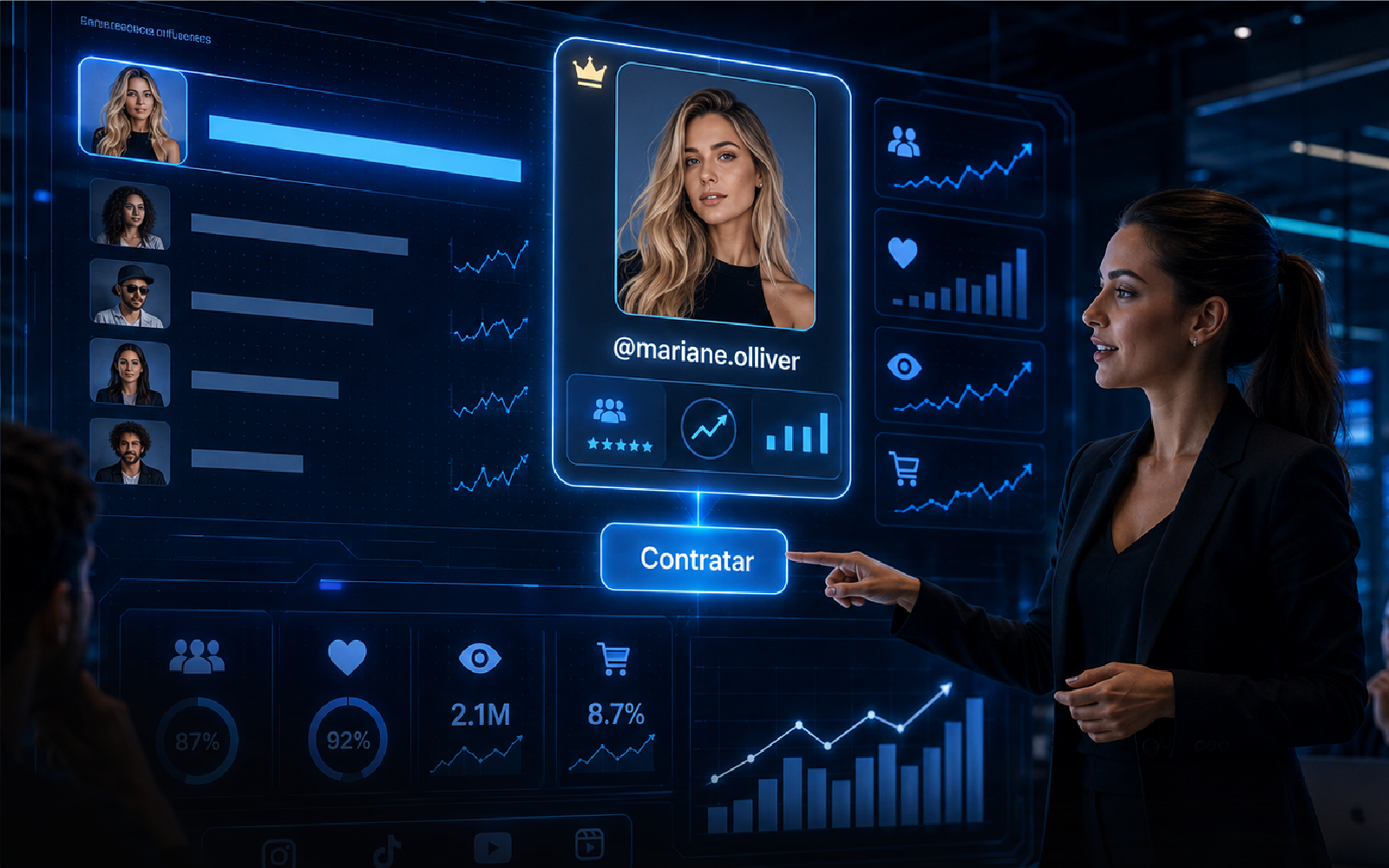Gestão de influencers para campanhas digitais